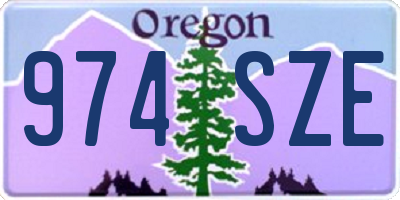 OR license plate 974SZE