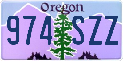 OR license plate 974SZZ