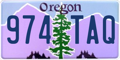 OR license plate 974TAQ