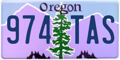 OR license plate 974TAS