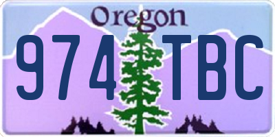OR license plate 974TBC