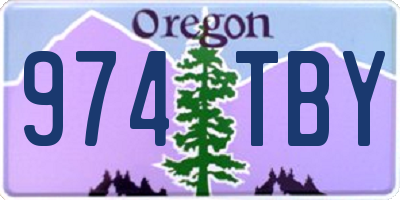 OR license plate 974TBY