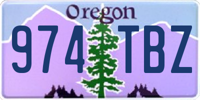 OR license plate 974TBZ