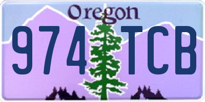 OR license plate 974TCB