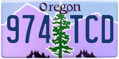 OR license plate 974TCD