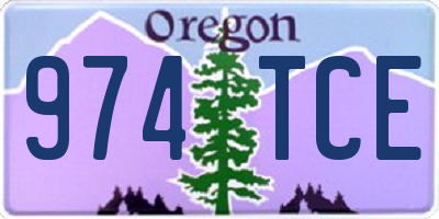 OR license plate 974TCE