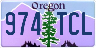OR license plate 974TCL