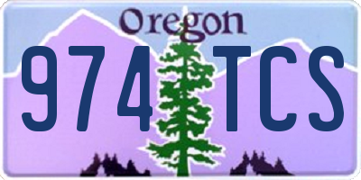 OR license plate 974TCS
