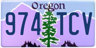 OR license plate 974TCV