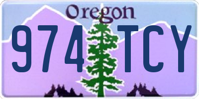 OR license plate 974TCY