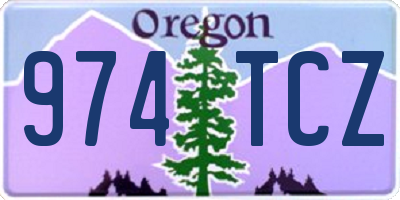 OR license plate 974TCZ