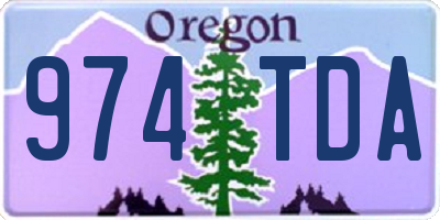 OR license plate 974TDA