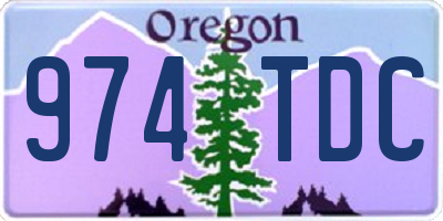 OR license plate 974TDC