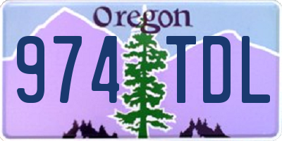 OR license plate 974TDL
