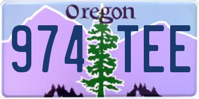 OR license plate 974TEE