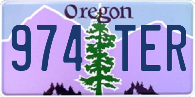 OR license plate 974TER