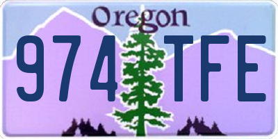 OR license plate 974TFE
