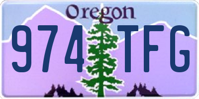OR license plate 974TFG
