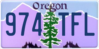 OR license plate 974TFL