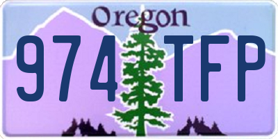 OR license plate 974TFP