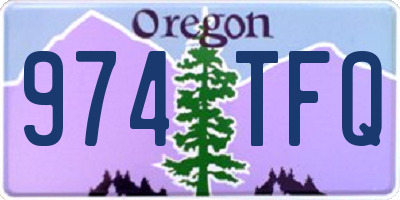 OR license plate 974TFQ