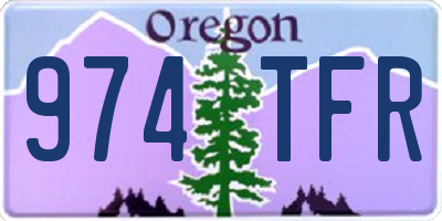 OR license plate 974TFR