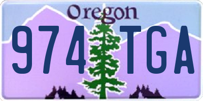 OR license plate 974TGA