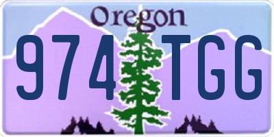 OR license plate 974TGG