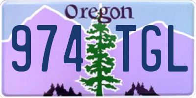 OR license plate 974TGL