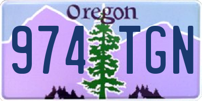 OR license plate 974TGN