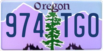 OR license plate 974TGO