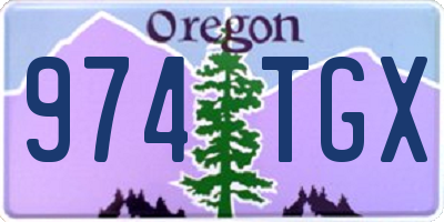 OR license plate 974TGX