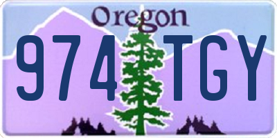 OR license plate 974TGY