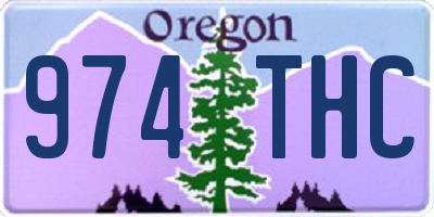 OR license plate 974THC
