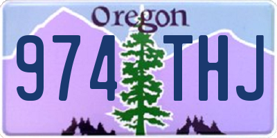 OR license plate 974THJ