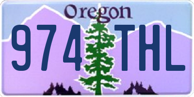 OR license plate 974THL