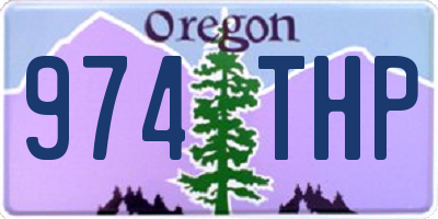 OR license plate 974THP