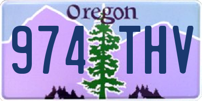 OR license plate 974THV