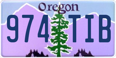 OR license plate 974TIB