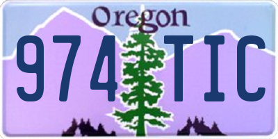 OR license plate 974TIC