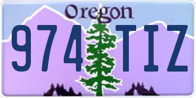 OR license plate 974TIZ