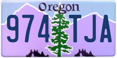 OR license plate 974TJA