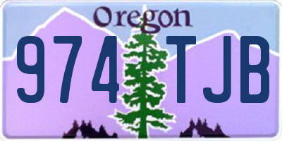 OR license plate 974TJB