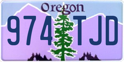 OR license plate 974TJD