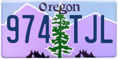 OR license plate 974TJL