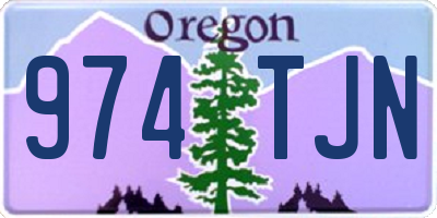 OR license plate 974TJN