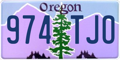 OR license plate 974TJO