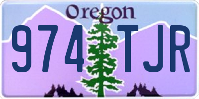 OR license plate 974TJR