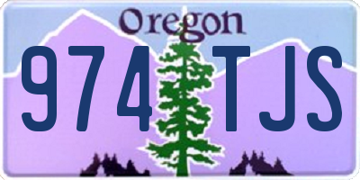 OR license plate 974TJS