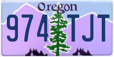 OR license plate 974TJT